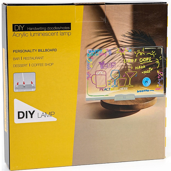 Ночник для рисования с маркером, 20×20 см