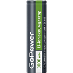 Аккумулятор GoPower 18650 bulk 3.6V 3000mAh без защиты плос.конт. (1/78)