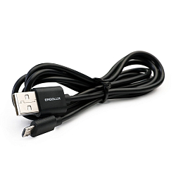 Кабель USB <--> microUSB  1.2м ERGOLUX ELX-CDC01-C02 черный