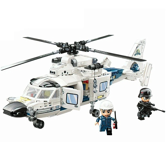 Конструктор QMAN 11019 Вертолет в кор.