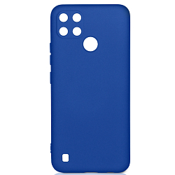 Силиконовый чехол DF для Realme C21Y DF rmOriginal-16 (blue) с микрофиброй