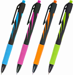 Ручка шариковая автоматическая BRAUBERG ULTRA-RT NEON, СИНЯЯ, 0,7мм, линия 0,35мм, 143932