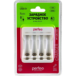 Зарядное устройство PERFEO PF-UN-410 Ni-MH/CD, 5V, 4 слота, AA/AAA