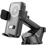 Автомобильный держатель EARLDOM WC53 раздвижной с беспроводной зарядкой, черный
