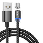 Кабель USB <--> Lightning  1.0м DENMEN D09L магнитный ,черный