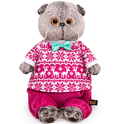 Мягкая игрушка Басик в зимней пижаме , 30см (Ks30-220)