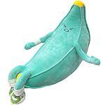 Игрушка мягкая с пледом "Банан" зеленый