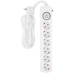 Сетевой фильтр  1.8м IPPON BK-6-EU-1.8-16-W, белый, 6 розеток