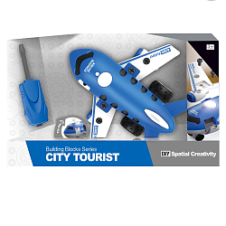 Конструктор LEI Meng Пассажирский самолёт (26 см, отвёртка, звук)