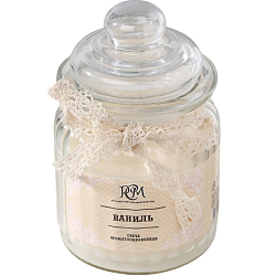 Свеча в банке ароматизированная "Ваниль" 180гр, время горения 45ч 3654475