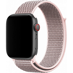 Нейлоновый ремешок  MOBIS для Apple Watch 42mm Бледно-розовый