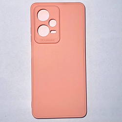 Задняя накладка Мобилис для Xiaomi Redmi Note 12 Pro (5G)/ Poco X5 Pro 5G, персиковый , матовая с защитой камеры