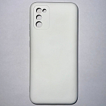 Задняя накладка SILICONE COVER для Samsung Galaxy A02S белый