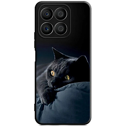 Силиконовый чехол DF для Honor X8a DF hwCase-129 (black) Art136