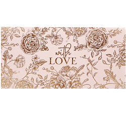 Конверт для денег «With Love», 16,5 х 8см 5463891
