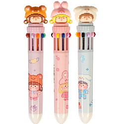 Ручка шариковая "Шапочка" 10-цветная, 0.5 мм, МИКС 7559095