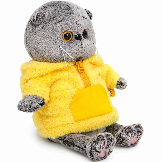 Мягкая игрушка Кот Басик беби в анораке , 20 см (BB-164)
