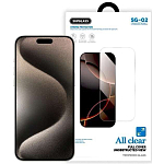 Противоударное стекло SUPGLASS без рамки для iPhone 15 Pro/15/16 (6,1) SG-02