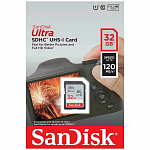 SD 32Gb SanDisk Class 10 Ultra UHS-I (120 Mb/s)