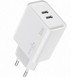 Сетевое ЗУ 2Type-C 3A VIXION Pro SE VH-11, белое, 36W