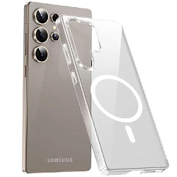 Задняя накладка KEEPHONE HYBRID PRO MAGSAFE для Samsung Galaxy S25 ULTRA CLEAR
