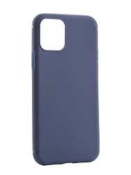 Задняя накладка ZIBELINO Soft Matte для iPhone 11 (темно-синяя)