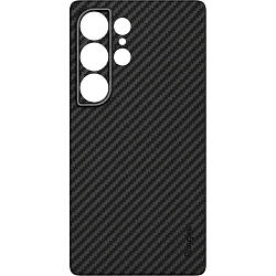Задняя накладка Kondijan Carbon для Samsung Galaxy S25 Ultra (черный)