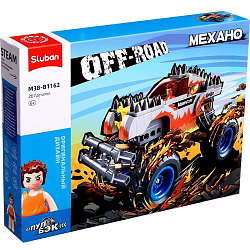 Конструктор Sluban Механо внедорожник Бигфут , инерционный, 267 деталей, 6+ 9619169