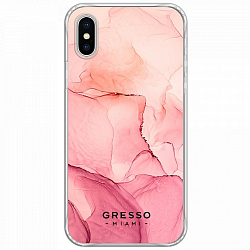 Задняя накладка GRESSO для iPhone XS. Коллекция "Skyfall". Модель "Coral".