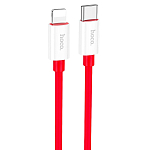 Кабель Lightning <--> Type-C  1.0м HOCO X87 Magic, красный, 20Вт