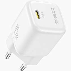 Сетевое ЗУ 1Type-C BASEUS P10176800213-00, белый, 45W