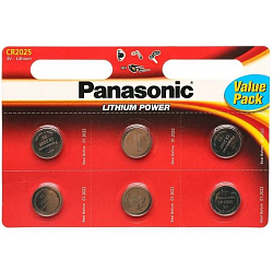 Элемент питания PANASONIC CR2025 Power Cells BL-6