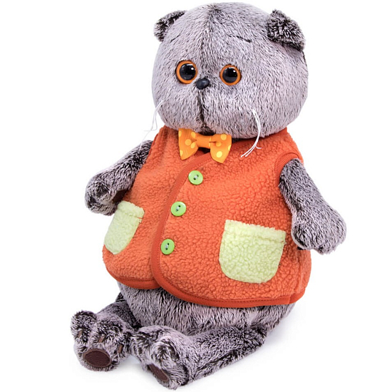 Мягкая игрушка Басик в меховом жилете, 22см (Ks22-166)