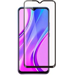 Противоударное стекло 11D FAISON для XIAOMI Redmi 9A, черное, полный клей