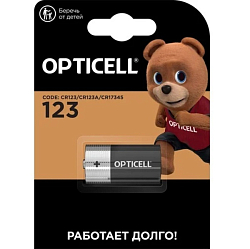 Элемент питания OPTICELL CR123 SPECIALTY BL-1