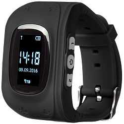 Смарт-часы JET Kid Start 54мм 0.64" OLED черный/серый