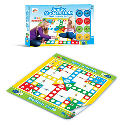 Игровой коврик YuanRunFeng "Напольная игра: лудо" (81х70,5 см, фишки)