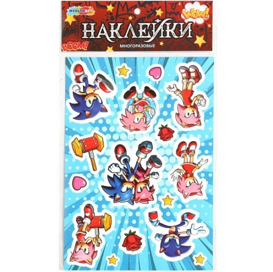 Наклейки Розовый Соник МУЛЬТИ АРТ 392132