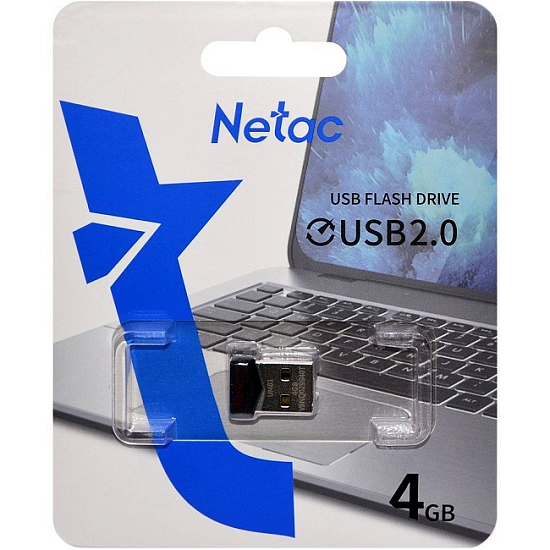 USB  4Gb Netac UM81, чёрный металл