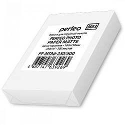 Фотобумага PERFEO (PF-MTA6-230/500) (M03 )10х15 230 г/м2 матовая 500л