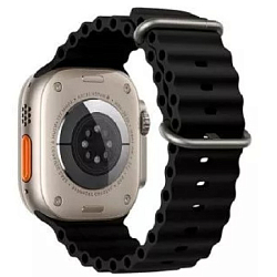 Силиконовый ремешок HOCO WA12 Original для APPLE Watch 42/44/45/49mm, чёрный