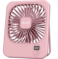 Вентилятор WALKER WFAN-35, с дисплеем, розовый