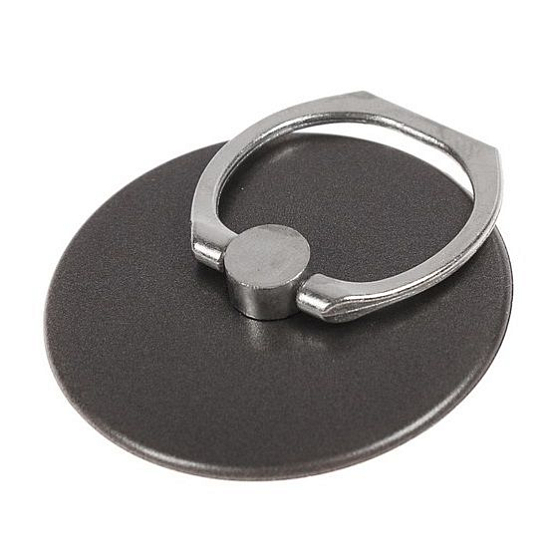 Держатель-подставка Popsocket LuazON с кольцом черный 3916221