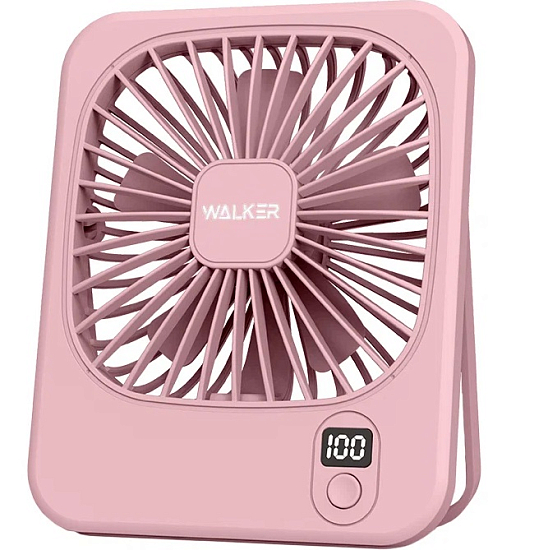 Вентилятор WALKER WFAN-35, с дисплеем, розовый