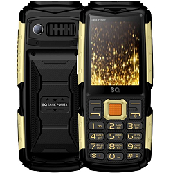 Телефон BQ 2430 Tank Power Black&gold