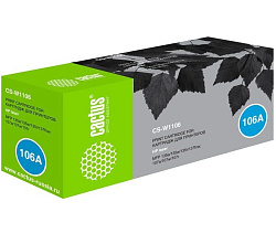 Картридж CACTUS CS-W1106 черный для HP Laser 107a/107r/107w/135a MFP/135r MFP/135w MFP/137fnw MFP