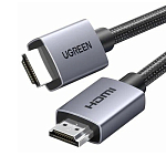 Кабель HDMI <--> HDMI  3.0м UGREEN HD153 (25300) серый, 4K@60Hz