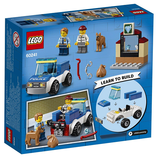 Конструктор LEGO City 60241 Полицейский отряд с собакой