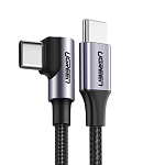 Кабель Type-C <--> Type-C  3.0м UGREEN US255 (80714) серо-черный