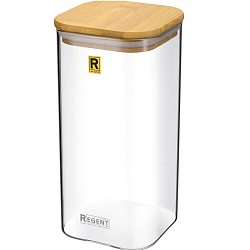 Банка для сыпучих продуктов стекл. 1,3л REGENT Linea DESCO